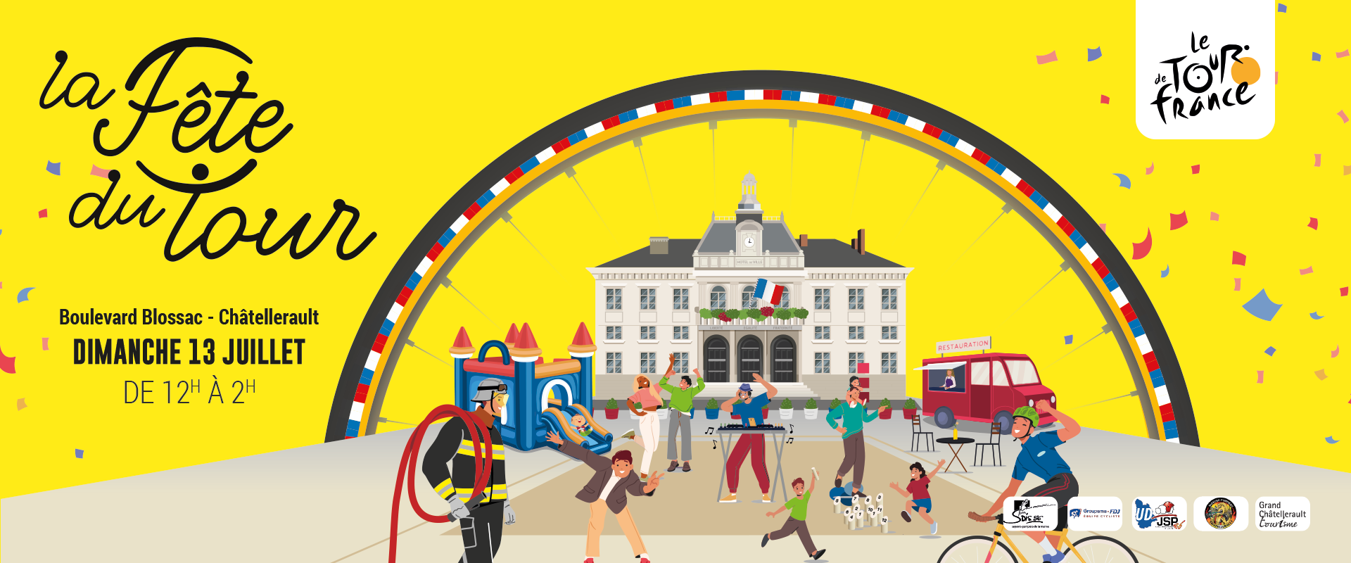La fête du tour - Boulevard Blossac Châtellerault - Dimanche 13 Juillet de 12H à 2H